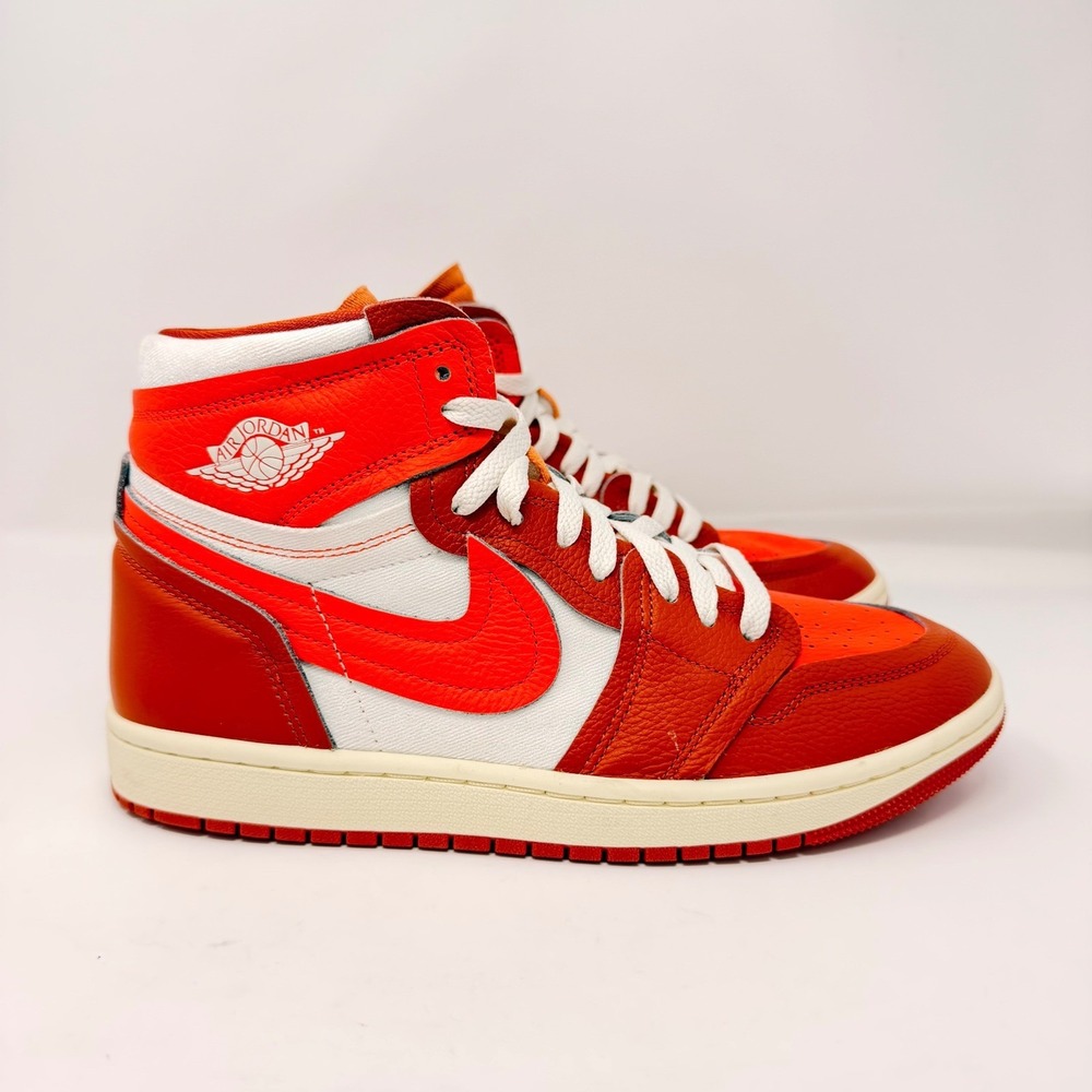 Air Jordan 1 MM High Safety Orange FB9893-800 Men's Sz 9.5 Pre-Owned AJ1 - Picture 7 of 16